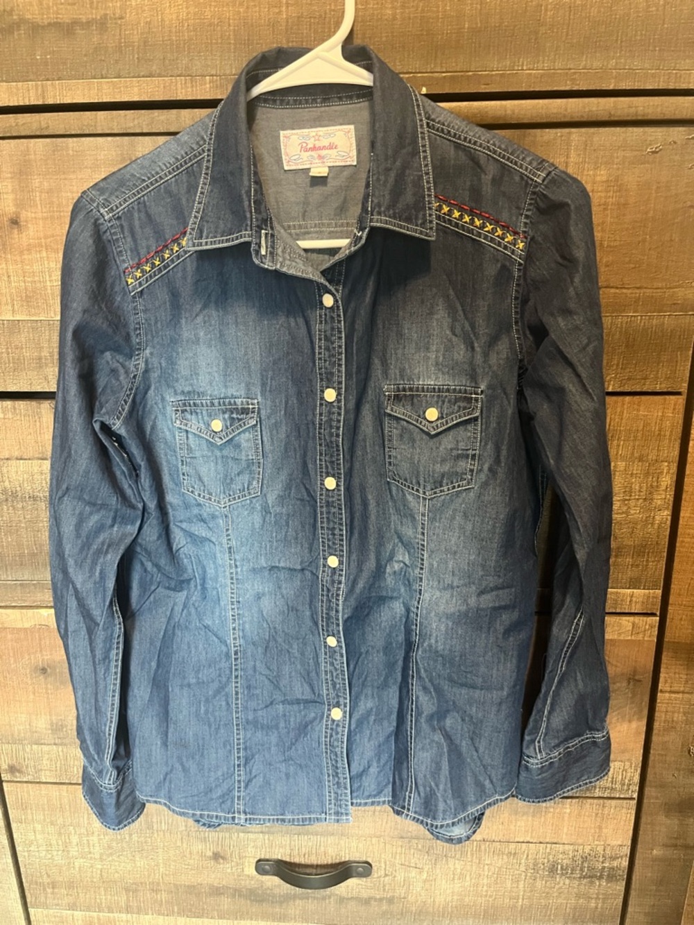 Panhandle Denim Button Shirt Small